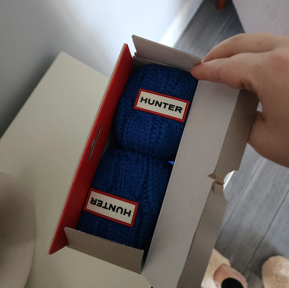 Hunter Orginal Tall BS 6 Stch Cable ACR in Bucket Blue